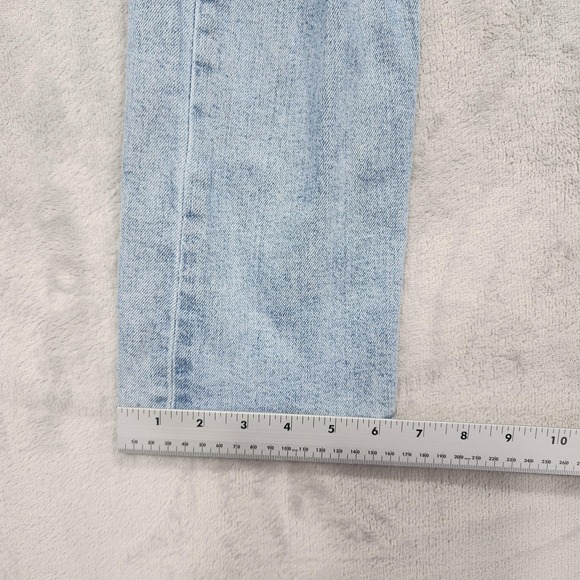 Levi's Wedgie Straight Jeans Womens 26 Blue High Rise Slim Distressed Light Wash - Picture 14 of 15